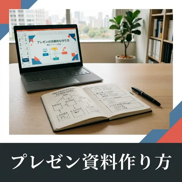 プレゼン資料の作り方：30分で骨子を作る手順 のアイキャッチ画像